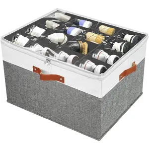 Shoe Storage Organizer for Closet,Stackable Shoe Storage Box for Entryway,Cube Storage Cabinet,Organizador De Zapato,Folding House Container with Clear Cover,Portable Holder Shoe Rack(Grey)