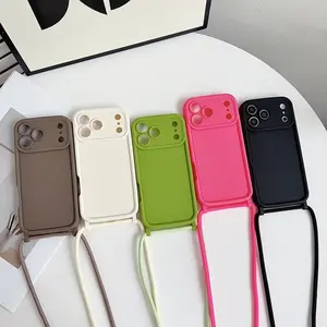 Adjustable Anti-Drop Shockproof Protective Phone Case Cover with Crossbody Strap, Fits Apple iPhone Models, Smartphone Cellphone Casing, Perfect Christmas Gift, Ideal for Family & Friends