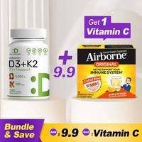 Airborne Vitamin-C +Vitamin D3&K2