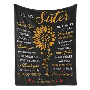 Gifts for older sisters, birthday gifts for older brothers and sisters, birthday gifts for women, for sisters, best sisters, creative gift blankets, suitable for office sofa bedding.