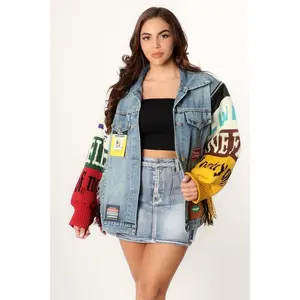 Mixed media bomber Mixed media bomber
