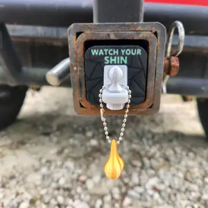 Mini Hitch Ball Cover – 2-Inch Receiver Gag Gift with Glow Text, Includes Glow Light, and Decorative Tassel