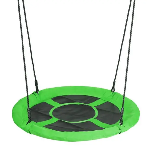 40-in Round Durable Oxford Fabric Saucer Tree Pod Swing Set - Adjustable Rope, Playground Equipment, Child Playground Swing, Backyard Outdoor Kids Play Gear, Camping Hammock Gear