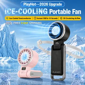 PLAYHOT Cool Fan,Ice Chilling Handheld Fan,Rechargeable 25550RPM Portable Club Party gear/AC-free for Car,Mama-approved Appliance for Theme park,Hot Summer Energy Saver,Outdoor Necessities,Explorer Lovers Beat The Heat,Summer&Party Essentials summerwins