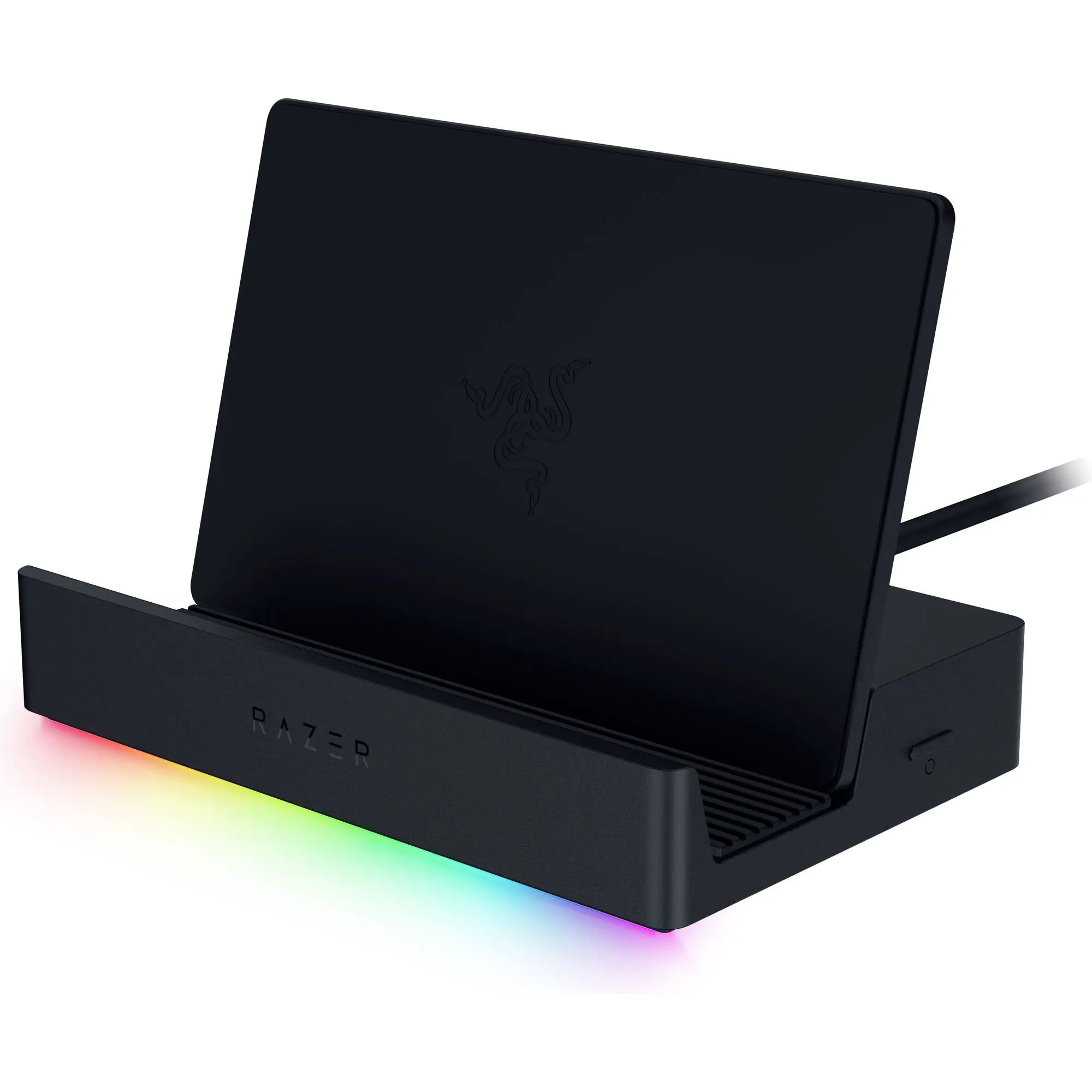 Razer Handheld Dock Chroma - Portable Lightweight Adjustable Gaming Hub with USB Ports, HDMI, Color Changing RGB, Charging Function for Smartphones & Tablets