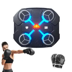 Smart Music Trainer, 1 Set Electronic Body Boxing Trainer & 1 Pair Gloves, Shock Absorbing Boxing Equipment Set, Gym Equipment, Smart Boxing Machine