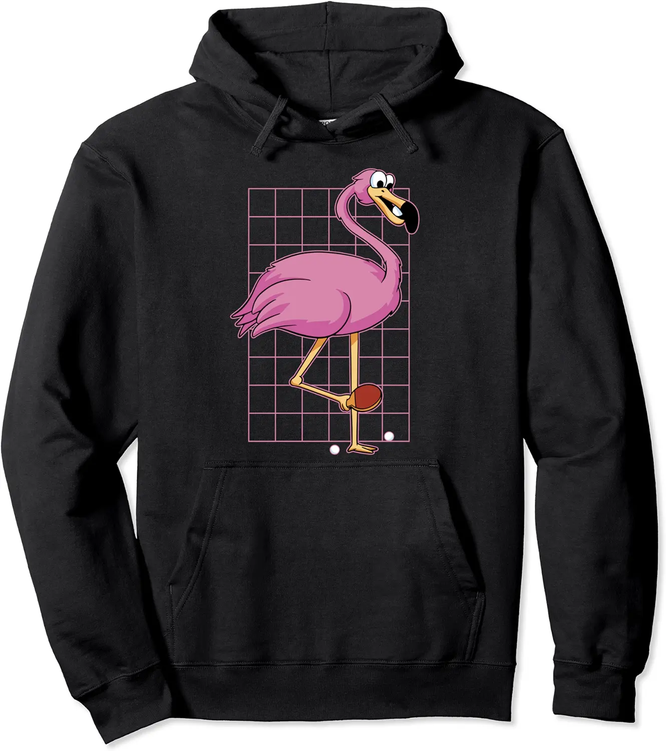 Pingpong Outfit Ladies Flamingo Lady Table Tennis Player Pullover Hoodie - Rosieashlee Shop 52B0BB2SY692