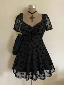 Sweetra Plus Size Rave & Coachella Vintage Dresses – Festival Outfits, Bohemian Style Party Dresses for Women