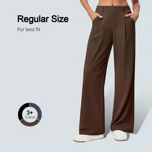 Dlooda Wide Leg Pants Woman Stretchy Work Dress Pants Women Trendy 2026 Business Casual Outfits Comfort Fit Slacks Trousers tiktokshopspringglowup