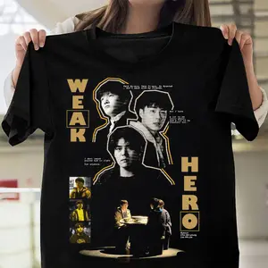 Weak Hero Class Survival Mode Black Tee – Dark School Action Inspired Graphic T-Shirt, Unisex Casual Wear