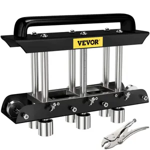 fathersdaygift VEVOR Three-Station Edge Roller, Large Radius, 0-90 Bending Angle Sheet Metal Brake, Quickly Adjusts for Making 0.63-5.7 Bends in 30-19 Gauge Steel, for Clean Crisp Bends in Metal Roofing Materia