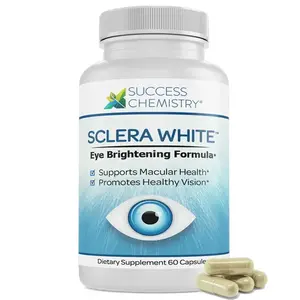 Success Chemistry Sclera White Eye Brightening Formula with Lutein Bilberry Extract Alpha Lipoic Acid Eyebright Zeaxanthin Quercetin Rutin L-Taurine Grape Seed Extract 60 Capsules Made in USA - Dietary Supplement Vitamin Healthcare Fitness Edible