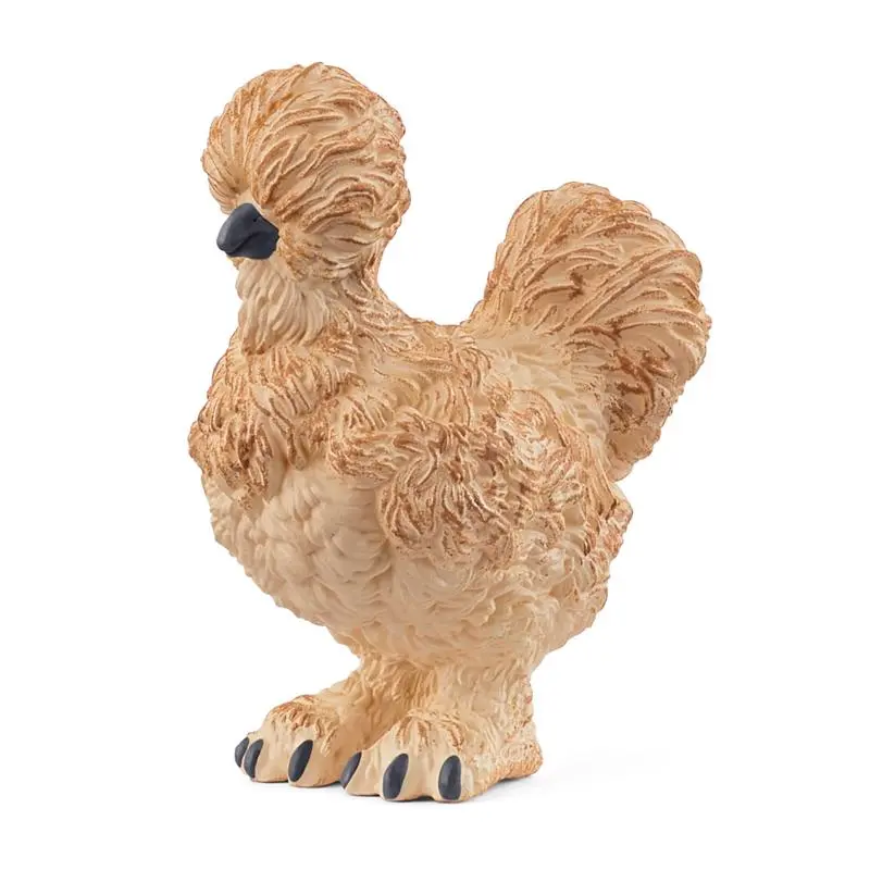 Schleich 9110428 Brown Silkie Chicken Figurine - Pack of 5