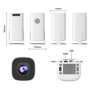 P30MAX HD Wireless Game Console Projector 720p Resolution 180 Lumens White Plastic Electronic 248x245x140mm Energy Efficiency Level 5