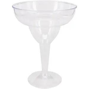 18 Count 11oz Clear Hard Plastic Margarita Glasses Party Cups Wedding Parties Cocktail Cups