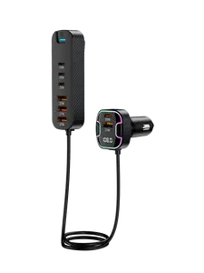 Griffin 8-in-1 Car charger with Backseat Hub & FM Transmitter