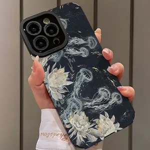 Starry Floral Jellyfish Design Shockproof Ultra-Thin Phone Case for iPhone 17/16/15/14/13/12/11/plus/pro Max, Dust-Proof Gift Idea, Shockproof Phone Cover