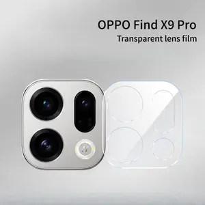 Transparent Lens Film for Oppo Find X9 Pro, Tempered Glass 9h Strength, Scratch-Resistant and Drop-Proof, Camera Protection