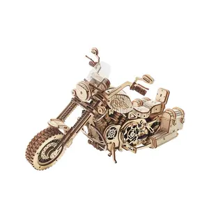 【self-assembly puzzle】ROKR Cruiser Motorcycle LK504 3D Wooden Puzzle