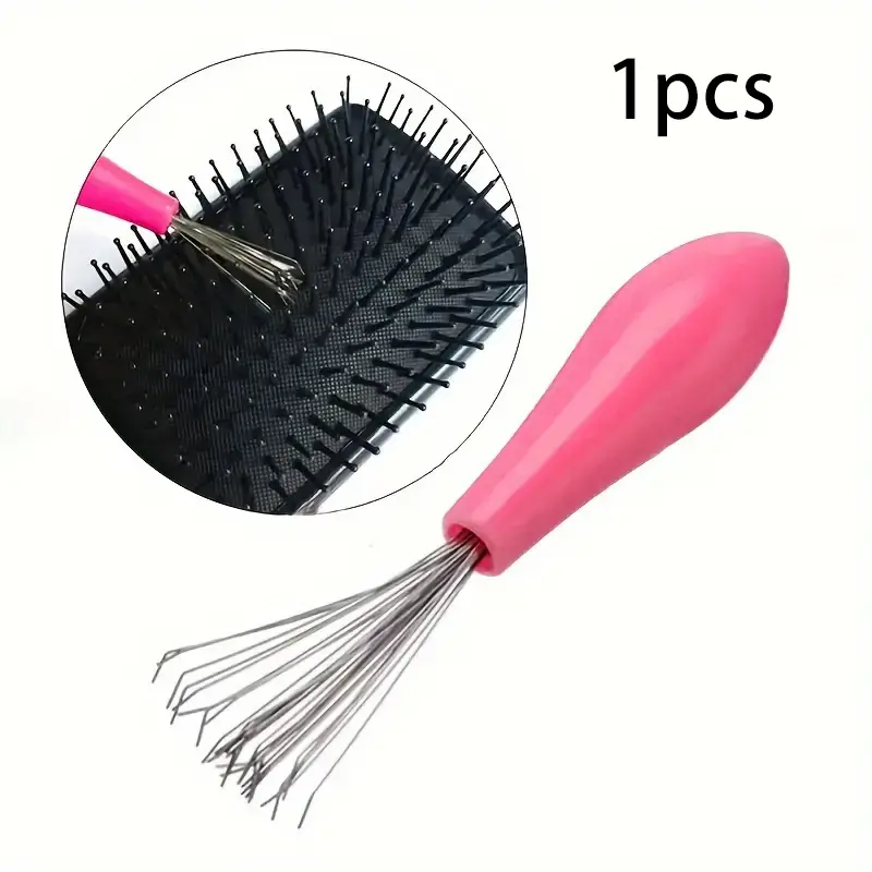 Do cleaning combs get dirty hands?Ergonomic Pink Comb Cleaner, Easy-Grip Brush Cleaning Tool