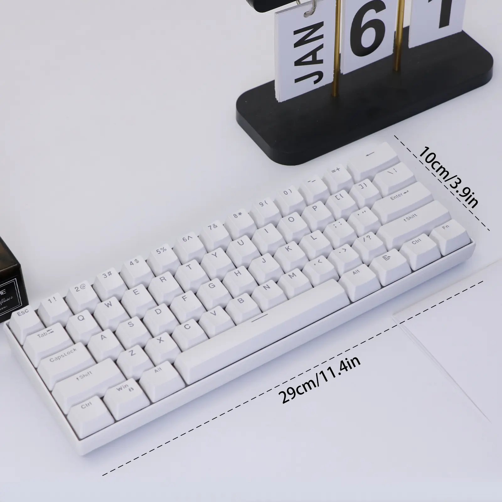 KAVLORN KL61 60% Hot Swappable Mechanical Keyboard, 61 Keys RGB Backlit Wired Gaming Keyboard PBT Keycaps, Blue Switch Compact Mini Keyboard for PC Mac Laptop Gamers