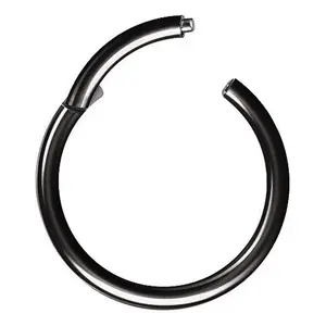 Unisex pierced nose rings, stainless steel hinged earrings, nose rings, tragus, cartilage earrings, hoop earrings