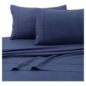 Tribeca Living Microfiber Solid Deep Pocket Sheet Set (Twin Extra Long) Moonlight Blue 110 GSM: 3-Piece, 100% Microfiber, OEKO-TEX Certified