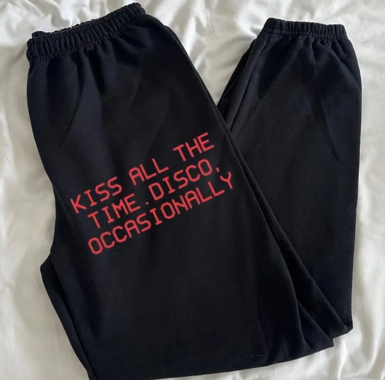 Kiss All The Time. Disco Occasionally Sweatpants, Harry Album Merch Tour Concert Unisex Sweatpants, Gift For Fan 20DWK