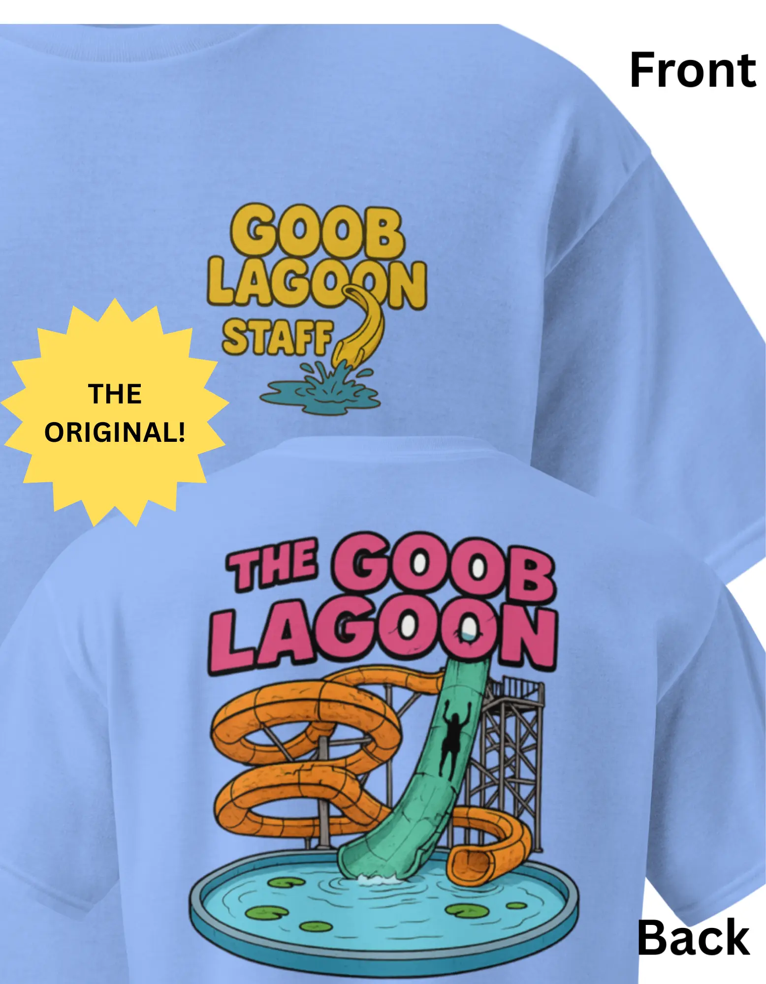 Goob Lagoon Staff Shirt, Caseoh Shirt, Goob Lagoon Waterpark t-shirt, Funny Caseoh Tee, Goob Lagoon Slide Zone, Funny Waterpark Shirt