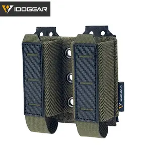 IDOGEAR Tactica Double Mag Pouch for 9mm Top Quick Draw Lightweight Mag Holder 3590