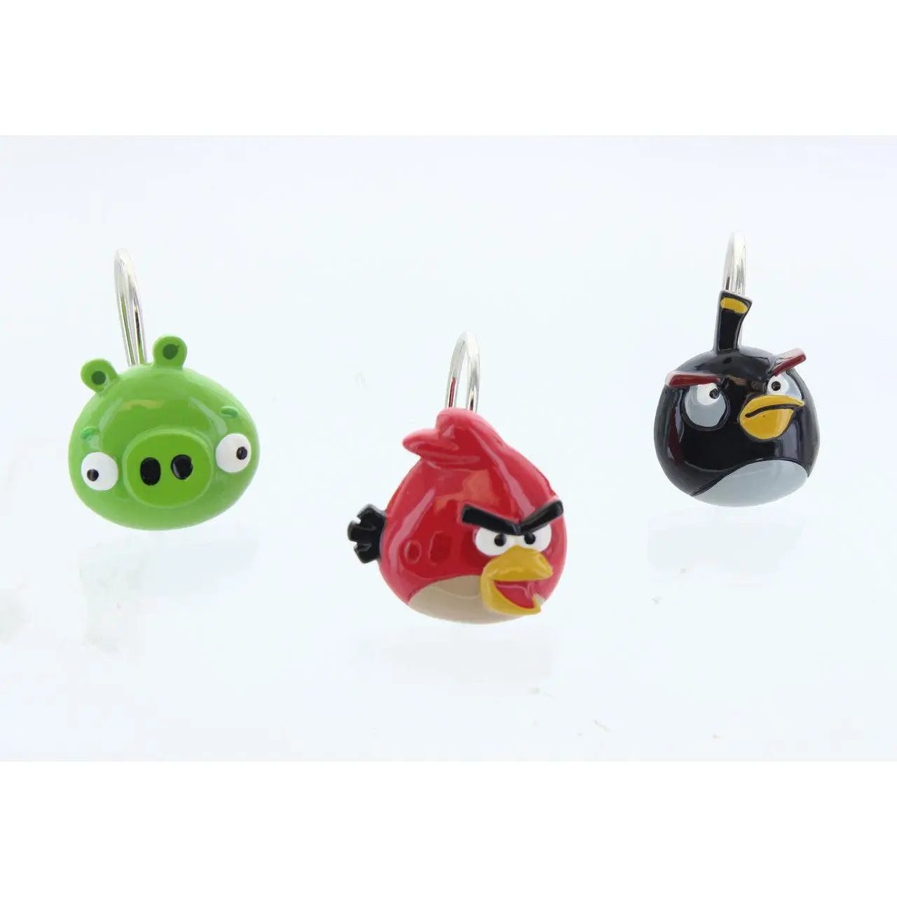 Angry Birds Shower Curtain Hooks Set of 12
