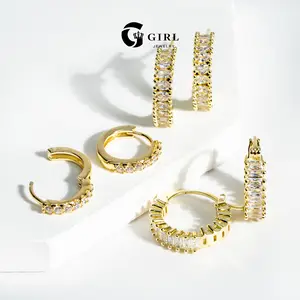 GGIRL A Set Of Three Pairs Of Sparkling Hoop Earrings In Various Sizes That Can Be Layered To Create The Perfect Look. Suitable For Multiple Piercings, These Earrings Are Perfect For Dates, Parties, And Everyday Wear.
