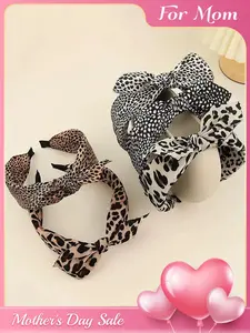 Leopard Patterm Hair Hoop, Elegant Hair Accessories for Women & Girls, Minimalist Headwear Suitable for Thick Hair, Zigzag Headband， Mother's Day Gift