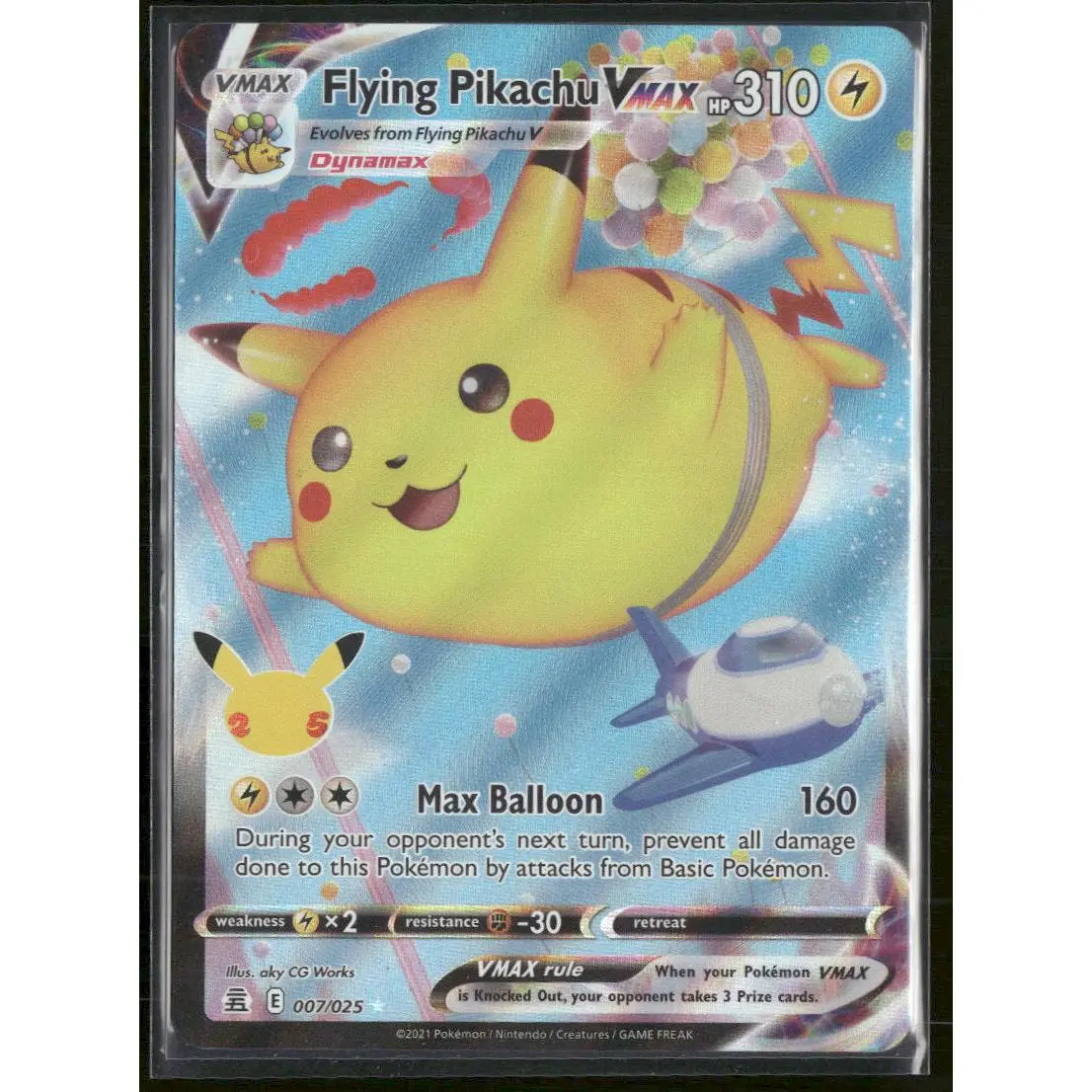 Celebrations Flying Pikachu VMAX #007/025