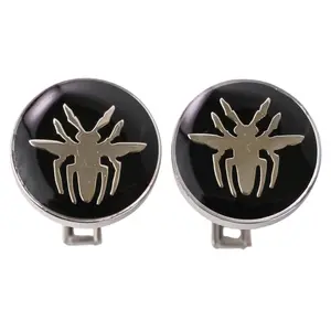 Pre-owned Dior Sterling Silver 925 (Ag925) Small Leather Goods Homme AG925 Bee Silver Cufflinks
