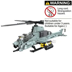 Jie Star Building Blocks Airplane Set 576pcs Jj9213 New Toy Helicopter, Plastic Small Part DIY Plane Model Kit, Stress Relief Puzzle