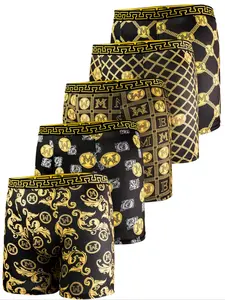 Men's Long Briefs, Comfortable High Elasticity Sportswear, Casual Fitted Underwear for All Seasons, Cycling Shorts, Sports Fitness Underwear