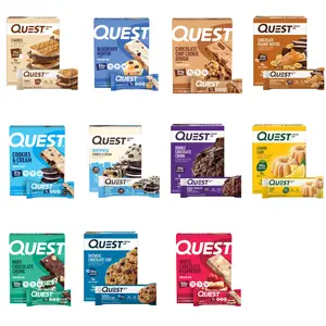 Quest Nutrition Protein Bars - High Protein & Low Carb - Variety of Flavors - Keto Friendly & Gluten Free - 4 Count