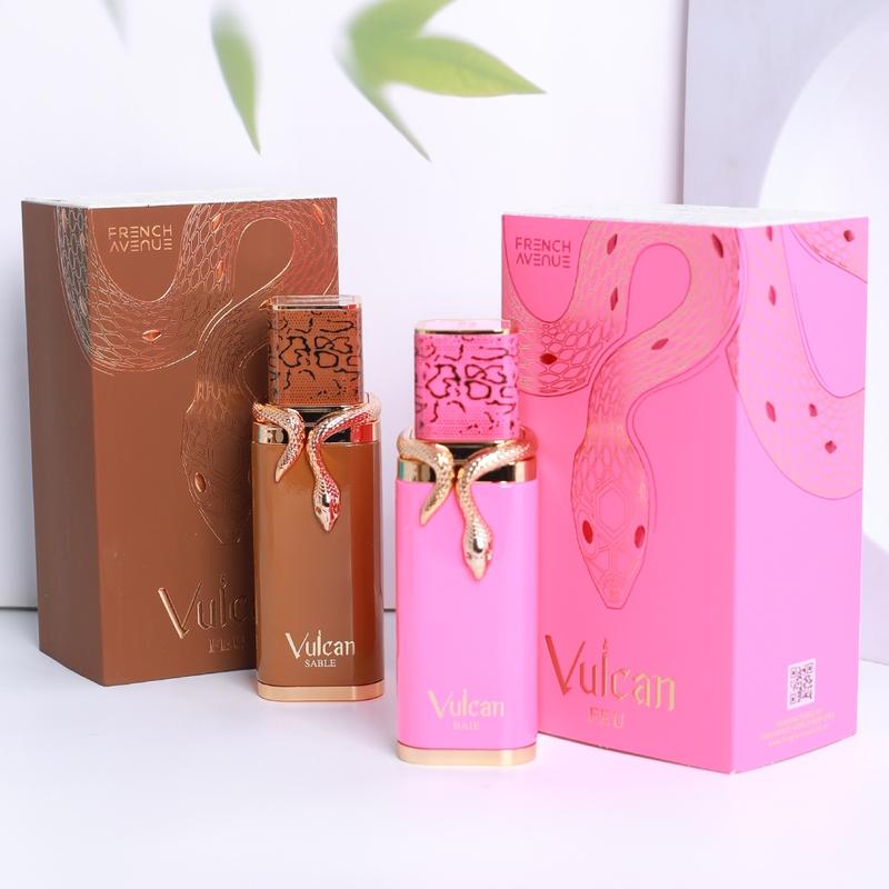 Vulcan Fragrance Feu100ml, EDP Fragrance, Long-Lasting Fresh Floral Scent, Unisex Perfume for Men & Women, Perfect Gift Idea, Arabic Style