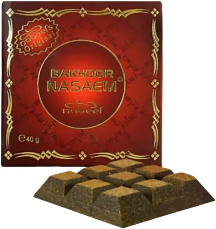 NABEEL Nasaem (Bakhoor) Men and Women (Unisex) 40 GM I 1 Pack I Oriental-Woody