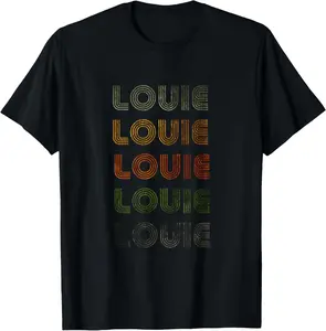 Love Heart Louie Tee Grunge/Vintage Style Black Louie T-Shirt