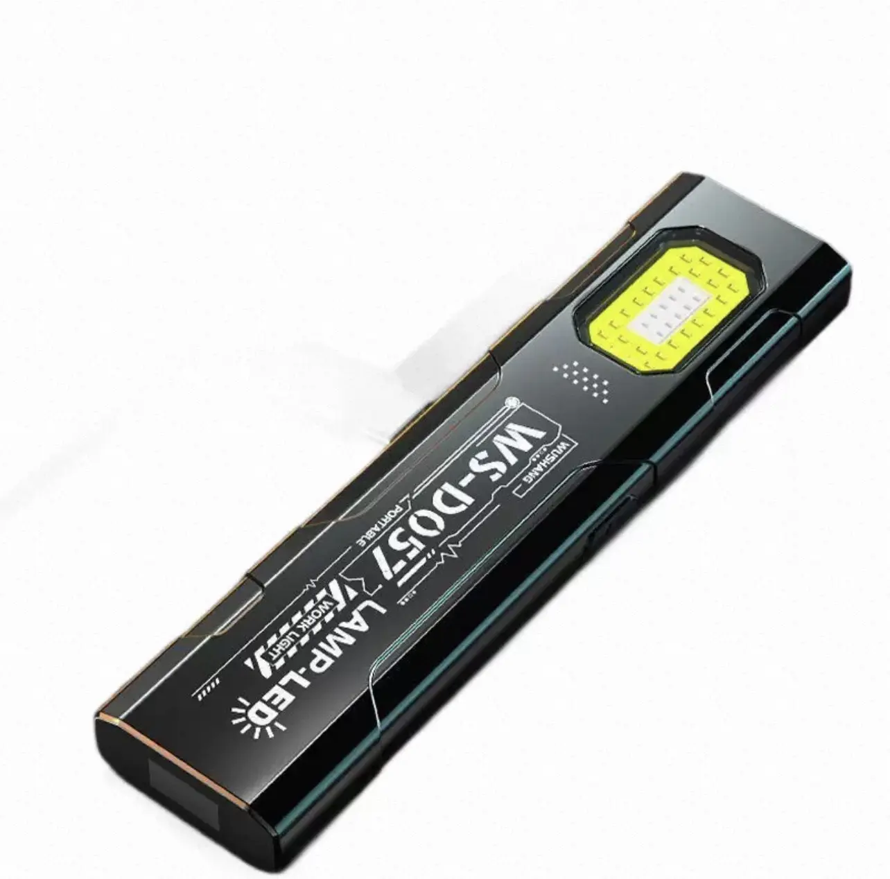 Multi-Purpose Flat LED Flashlight – Rechargeable Slim Pocket EDC with Clip & Magnetic Base, USB-C for Car Repair Emergency Night Walking