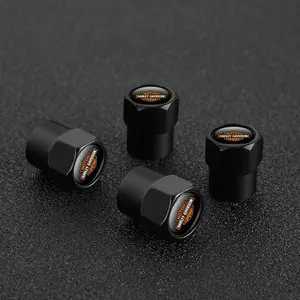 4pcs Motorcycle Wheel Tire Valve Caps, Tyre Stem Protect Cover for Harley Davidson Adv 1250 Pa1250, Special Softail Sportster Touring