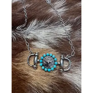 Horsebit Concho Necklace
