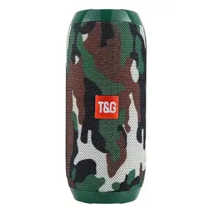 TG117 Camo Bluetooth Speaker with Deep Bass 30W Output IPX4 Waterproof Stereo TWS Pairing Portable Wireless FM Radio AUX Input for Outdoor Fun Travel Tg-117-Army Audio Handle Streaming Smartphone Protection