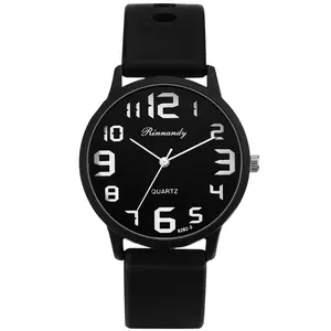 OIDEA Casual Big Number Dial Silicone Strap Analog Watch, Student Quartz Wristwatch for Teens summerwins,summerwins