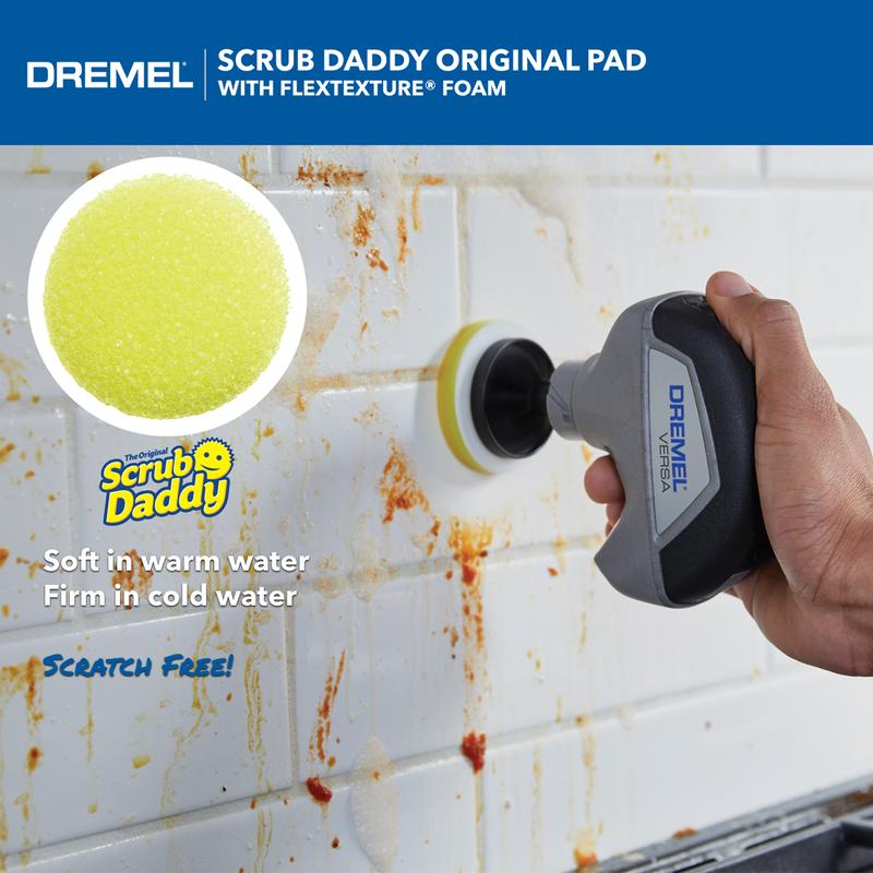 Dremel Versa Cordless Electric Spin Scrubber with Scrub Daddy Cleaning Sponge Pads