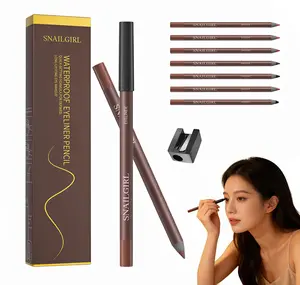 SNAILGIRL Waterproof Eyeliner Pencil, Sharpenable Eye Pencil for Long-Lasting, Smooth Brow Eye Makeup, Easy Glide Formula for Perfect Wings
