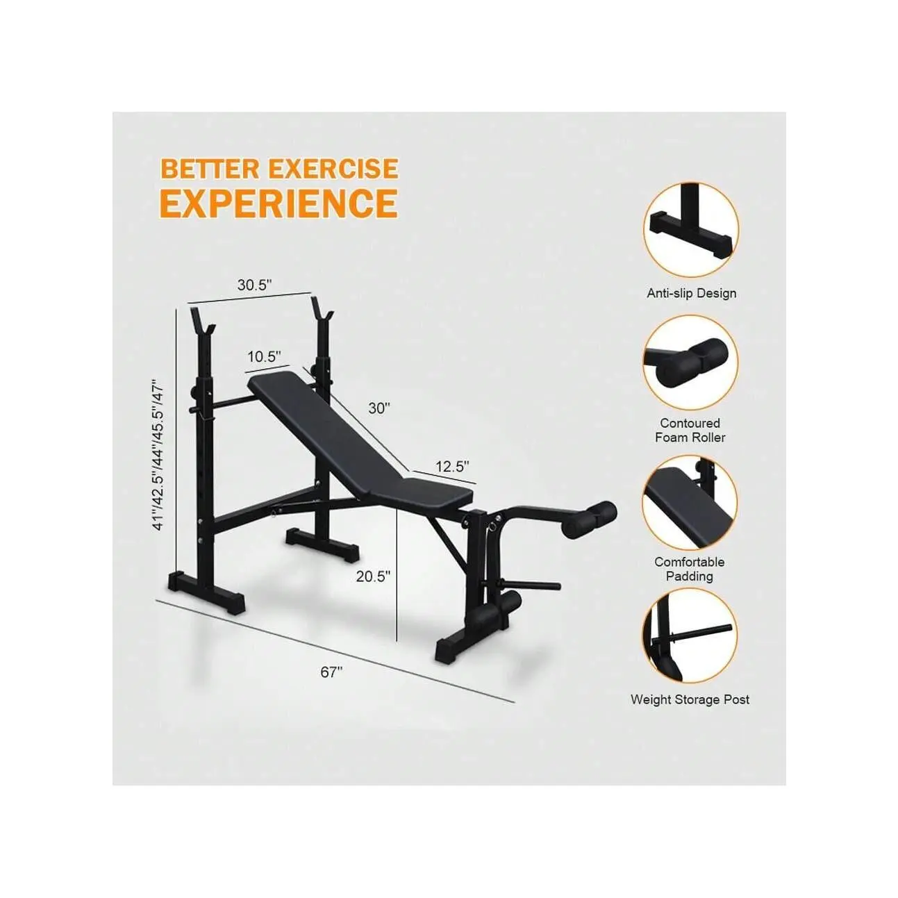 Sports season  Olympic Weight Press With Squat Rack Adjustable Benches Dumbbell Exercise Workout Bench For Home Gym Full Body Outdoor agility training