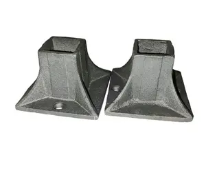2 Cast iron stair rail base repair for 1" posts banister legs Welding ON use with New or Old railings